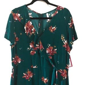 Jade Faux Wrap Dress